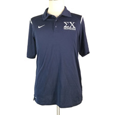 Nike Florida International University polo shirt men's large Blue Dri-Fit