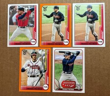 Freddie Freeman 2021 Topps Big League Base, Award Winners Base & Orange Parallel