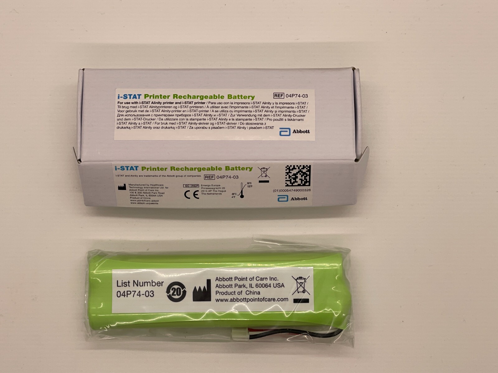 Abbott iSTAT Printer Kit 04P7404 and 04P7401 w/ Rechargeable Battery