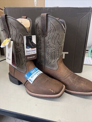 PICK SIZE Ariat Men's Earth Arizona Brown Hybrid Ranchway Boots