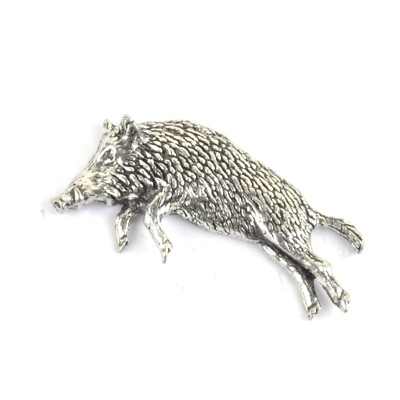 Wildschwein Zinn Pin Anstecker Wald Vintage Stil Retro Klassiker Erbe