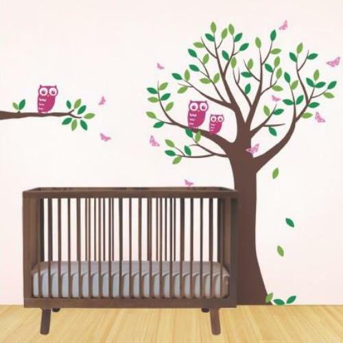 Tree Decal with Owls and Butterflies - Bild 1 von 10
