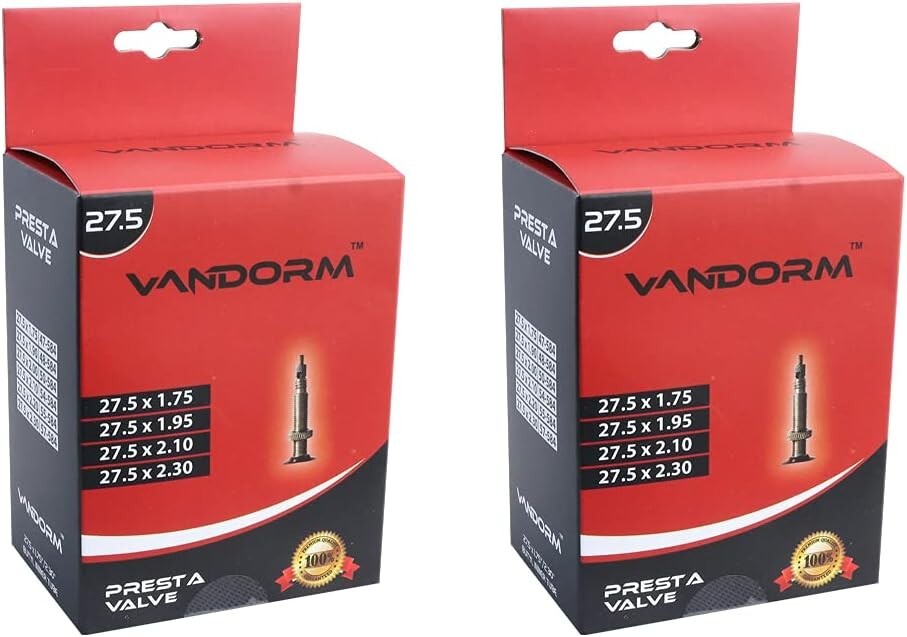 Reifen 27 5 Vandorm 2er Pack 27,5 X 1,50-2,30 – Mit Schrader Ventil, Für 27, 5 Zoll Räder MTB Schlauch