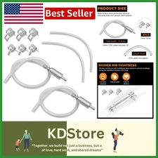 2 PCS Brake Bleeder Hose, One Way Check Valve Tube Bleeding Tool Kit for...