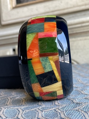 Vintage Bakelit Armband signiert von Brad Elfrink 2008 Wt. 107 Gramm - Bild 6 von 14