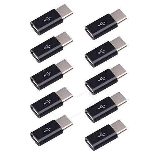 10 x Micro USB to USB 3.1 Type-C USB Data Adapter For 3 Tablets Usef Y6Z1 G4N8 - Zdjęcie 3 z 6