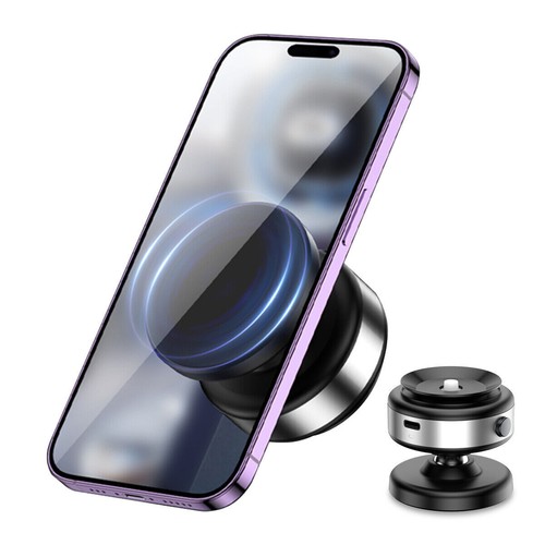 Electric Vacuum Suction 360°Rotation Electric Suction Cup Magnetic Phone Holder - Picture 19 of 21