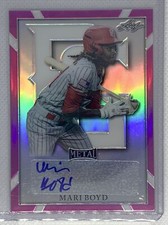 2021 LEAF PERFECT GAME METAL PINK REFRACTOR MARI BOYD AUTO #4/20