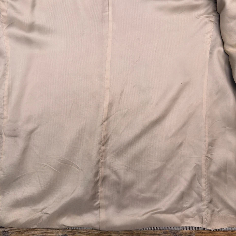Corneliani Blazer 48 Long Tan Wool Silk Italy Suit Jacket - Image 4 of 4