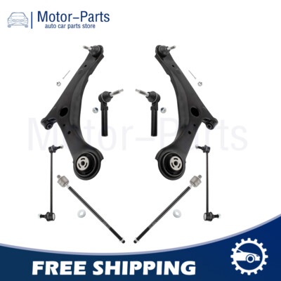Front Lower Control Arms w/Ball Joints Tie Rods Sway Bars for Town Country 08-16