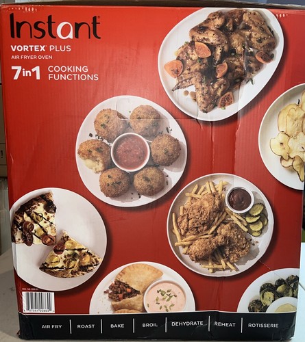 Instant Pot Vortex Plus 7-in-1 Air Fryer Oven 10 Quart Rotisserie Stainless NEW - Picture 4 of 8