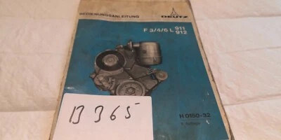365 Deutz Bedienungsanleitung Motor F 3/4/6 L 911 912 - Bild 1 von 4