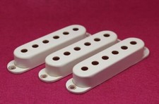 Aged Bakelite Style Pickup Covers Set For Stratocaster White