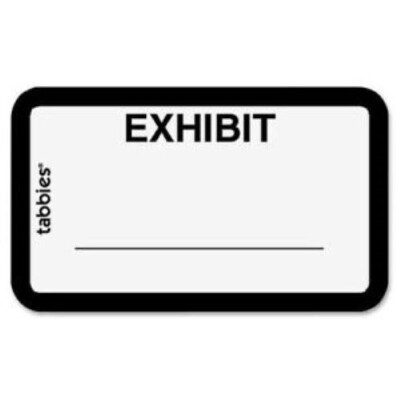 Exhibit Label Railing Exhibit Labels White 108 labels + 50 bonus labels; Ships right away ...