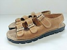 Amanda Smith Sport Leather Adjustable Sandals brown SIZE 6 M 