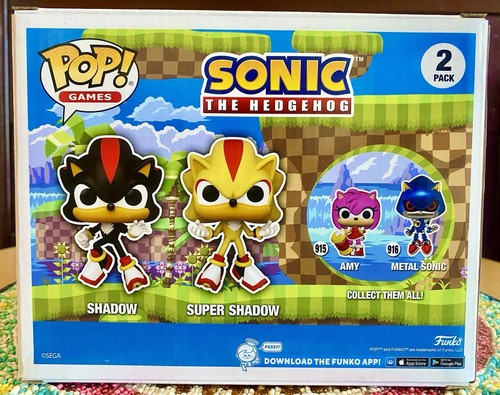 Funko Pop! Winyl: Sonic the Hedgehog - Shadow & Super Shadow (Glow) 2-pak -... - Zdjęcie 3 z 6