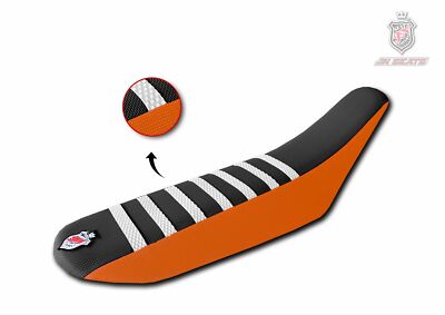 KTM Exc 2003-2007 JN-Design Seat Cover Anti-Slip Black & Orange & White