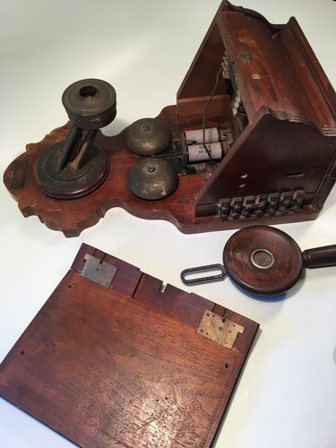 Wandtelefon / Rudolph Krüger Berlin / Gesondert Ausgesondert M 1903 Krone - Bild 13 von 24