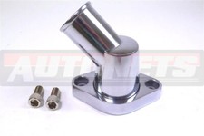 Polished Aluminum Chevy Smallbig Block Water Neck Thermostat Housing 45 Swivel