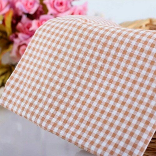 Baumwolle Kariert Stoff Retro Tartan Tischdecke Baby Kleid Vorhang Landschaft - Bild 16 von 17