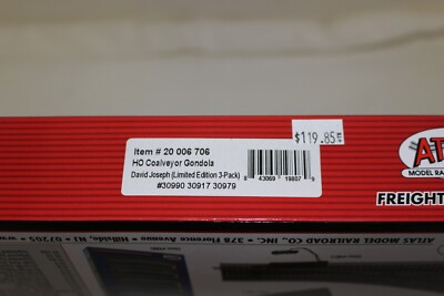Atlas HO Coalveyor Gondola David J. Joseph Co DJJX 3-Pack 20006706