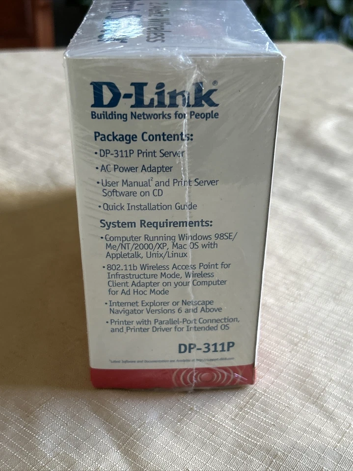 D-Link (DP-311P)Air Wireless Print Server (11 Mbps) 2.4 GHz Wireless -Sealed- - Image 2 of 4
