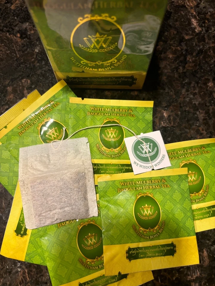 Té de morera blanca hoja de morera blanca y té Jiaogulan - azúcar en la sangre Foto 2 de 4