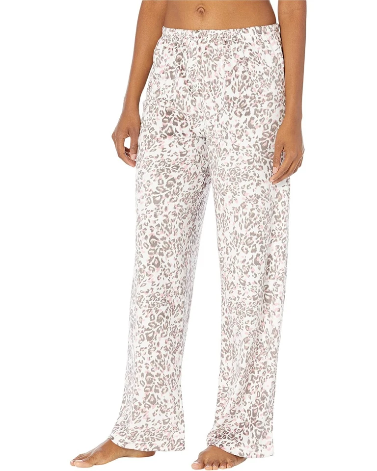 Conjunto de pijama polar leopardo Karen Neuburger L43505 para mujer + calcetines talla PL Foto 4 de 4