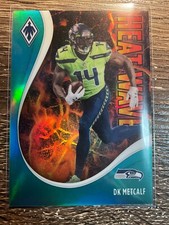 DK METCALF 2021 Panini Phoenix Football Heat Wave Green #16/25