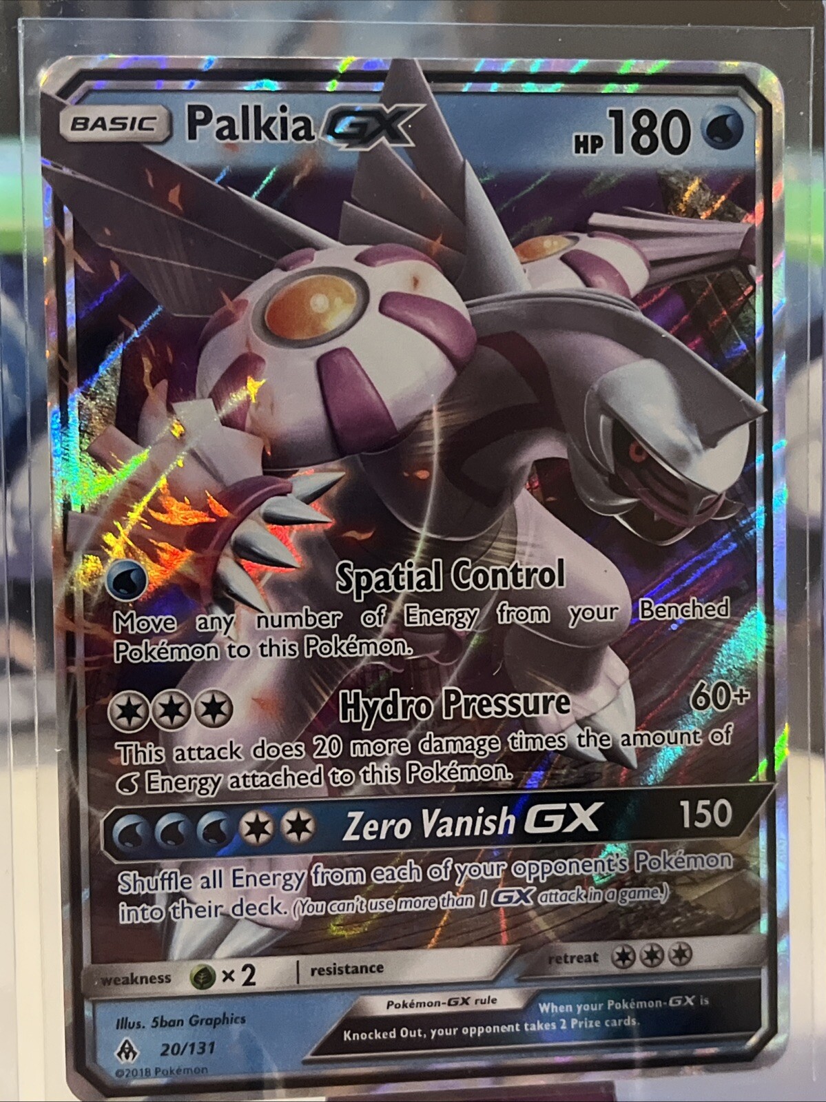 Palkia GX 20/131 Sm-Forbidden Light Holo NM