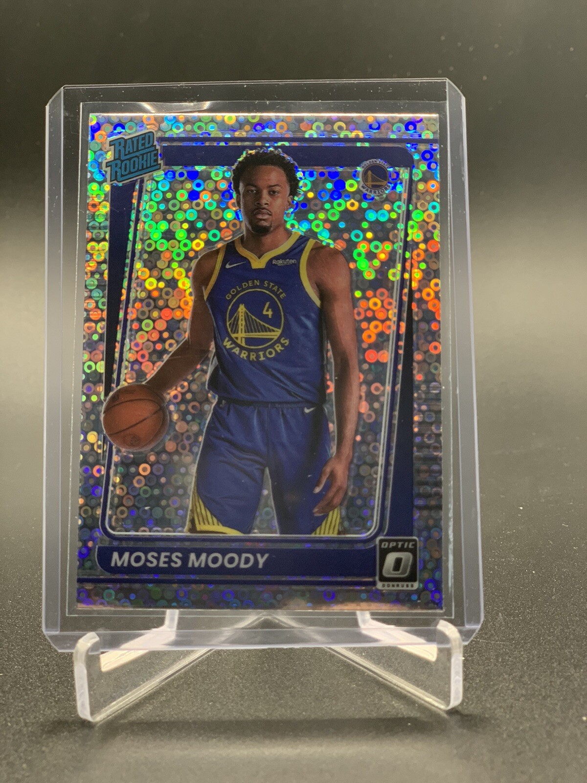 2021-22 Donruss Optic Moses Moody Fast Break Prizm Disco Rookie RC #184 Y751