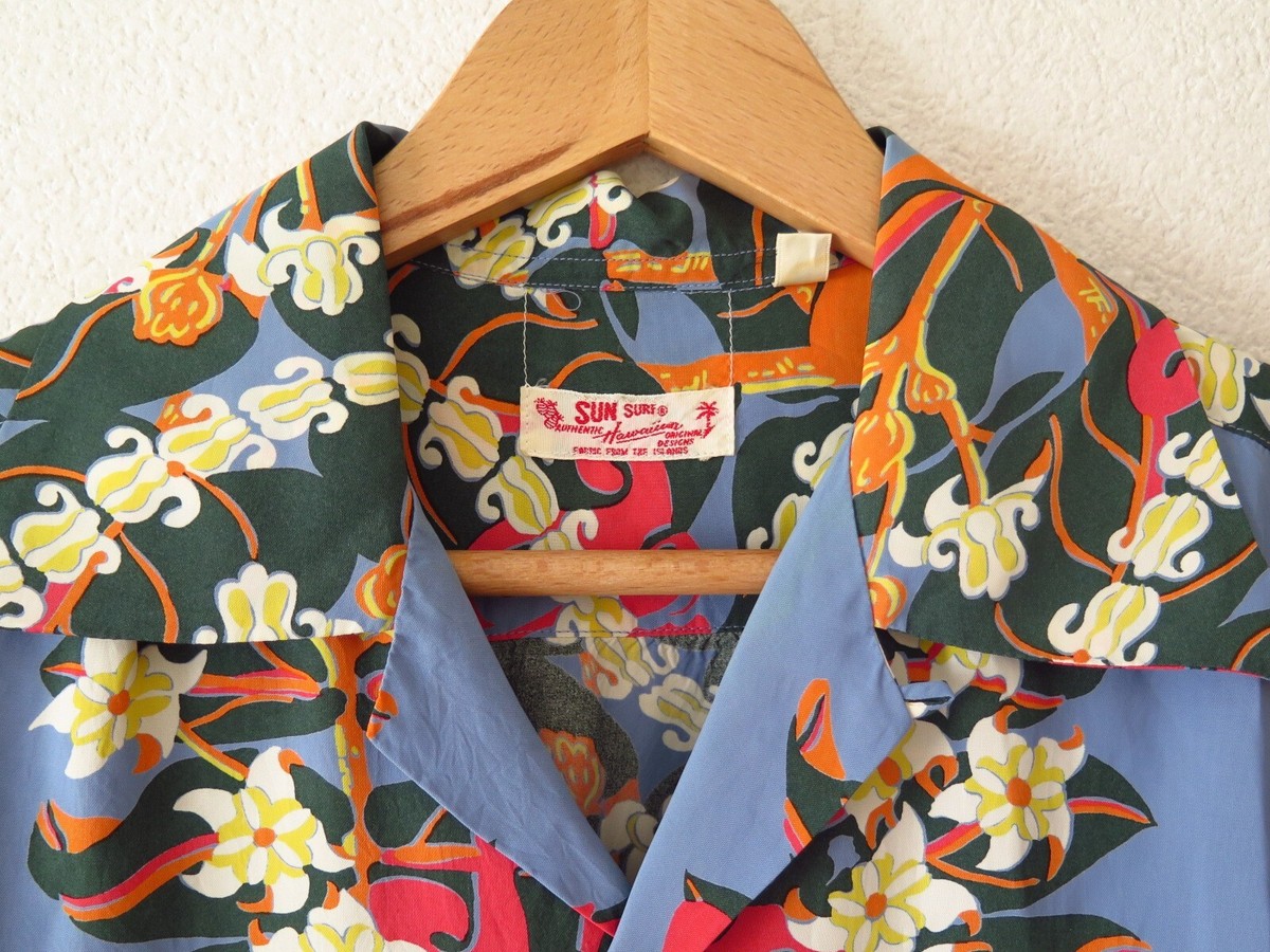 サンサーフ アロハシャツ S/S\"CROWN FLOWER\" SS34858 SUN SURF Hawaiian Aloha Shirt 