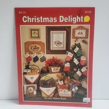 Christmas Delights Cross Stitch Lynn Waters Busa 11 pgs 1989 Graph-It Arts, Inc