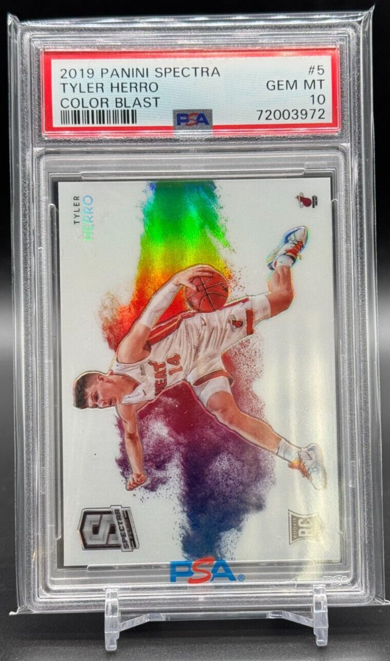 2019 Panini Spectra Tyler Herro RC Rookie COLOR BLAST - PSA 10 - Miami Heat