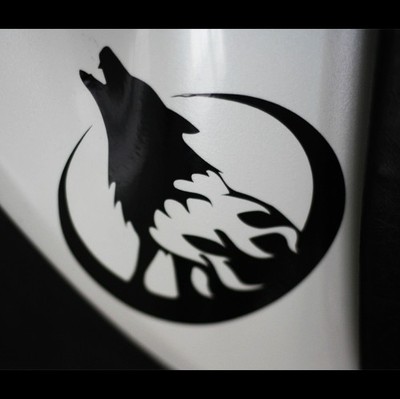 Wild Wolf howl Twilight Totem knight rider vampire Car Motorcycle Decal Sticker