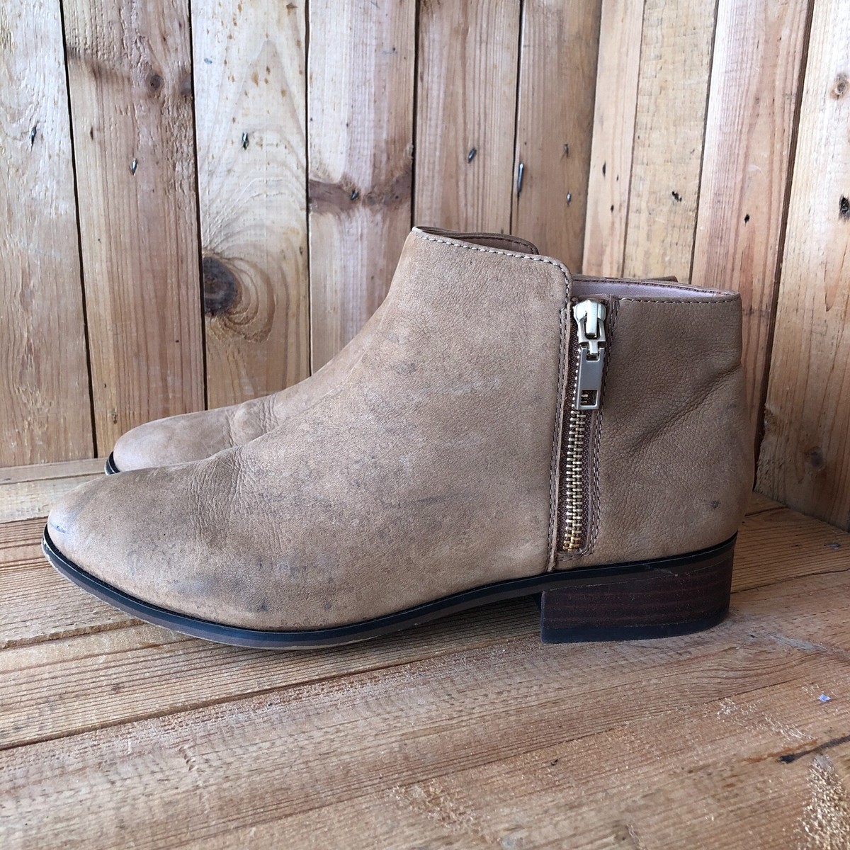 Aldo Boots Size Uk 7 Camel Brown Tan Women s Leather Ankle Chelsea