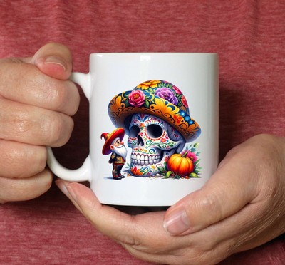 Day of the Dead Gonk Lover Becher - Ideal Vatertag Geschenk - Zuckerschädel Becher 34