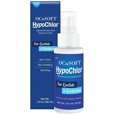 OCuSoft HypoChlor Solution For Eyelids & Eyelashes Soothing 2 fl oz Pack of 5