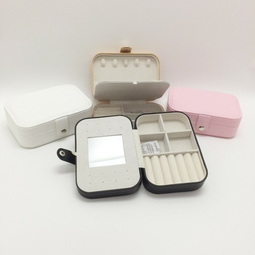 2x Doble Capa Organizador de Joyería de Viaje Caja Anillo Pendientes Collares Pulsera Caja - Imagen 9 de 10