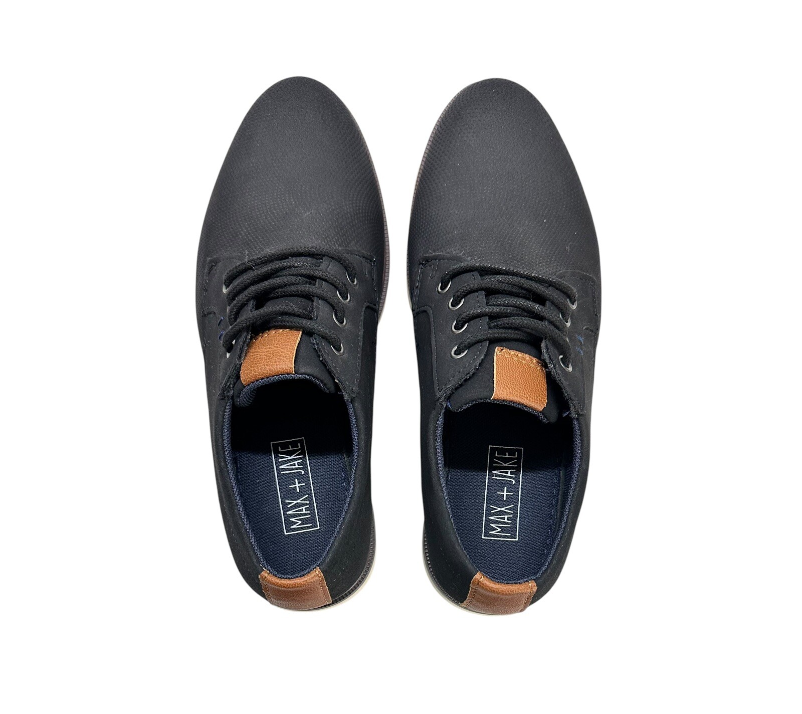 SAOLA Scarpe da bambino Max + Jake nere in ecopelle Otto scarpe casual taglia 4M