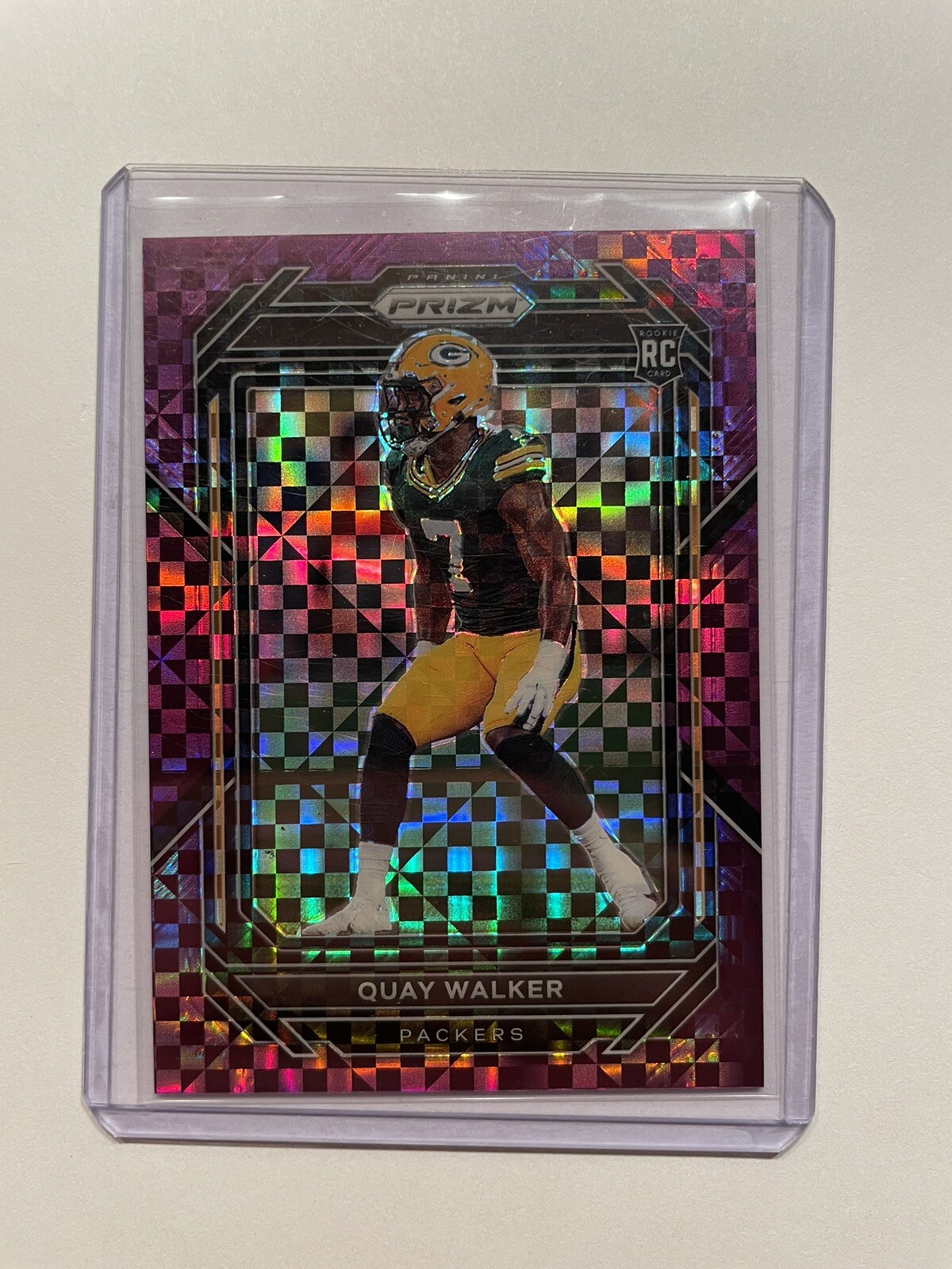 2022 Panini Prizm Quay Walker #373 Purple Power Prizm RC /49 Packers