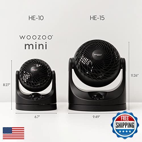 IRIS USA WOOZOO Desk Fan, Oscillating Table Air Circulator, 3 Speeds, 32ft Ma - Bild 2 von 5