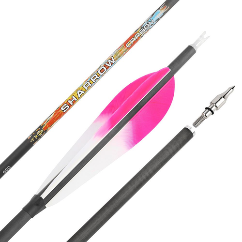 Archery 31" Pure Carbon Arrow ID6.2mm SP250-600 5'' Feathers Recurve Bow Hunting - Picture 11 of 21