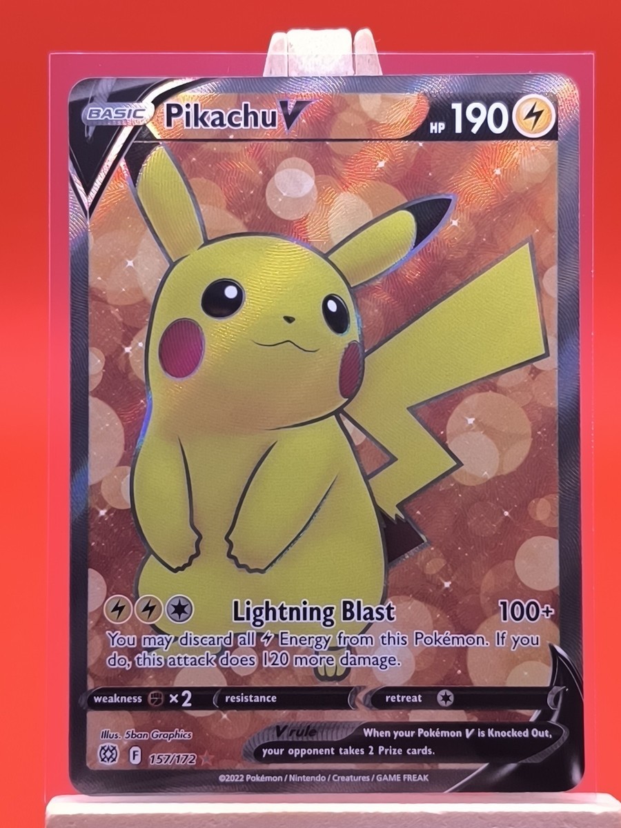 Pikachu V 157/172 Brilliant Stars Full Art Ultra Rare Pokemon Card * New * | eBay Pikachu V 157/172 Brilliant Stars Full Art Ultra Rare Pokemon Card * New * | eBay