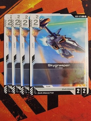 Gundam Card Game Skygrasper GD01-079 C Playset Of 4 Newtype Rising NM/M