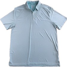 Hickey Freeman Men's Short-Sleeve Golf Polo Shirt Green Floral Size LG 156