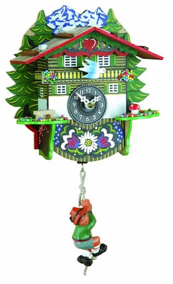 Pendulette Miniature Forêt-Noire Trenkle – TU 26 SQ Bergsteiger, Neuve