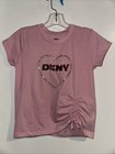 DKNY Girls Large Pink Tee Shirt — photo 1