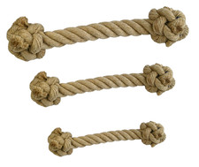 Hundespielzeug Dental Hundeknochen Naturhanf Kauknochen  in 20 &ndash; 30mm St&auml;rke