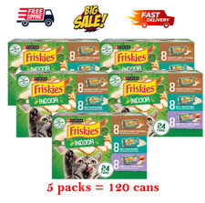 5 Packs - Friskies® Indoor Adult Cat Wet Food - Variety Pack, 24 CT, 132 OZ 1.70 per gallon